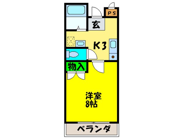 コーポ富之里の物件間取画像